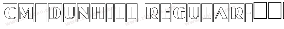 CM_Dunhill Regular字体转换